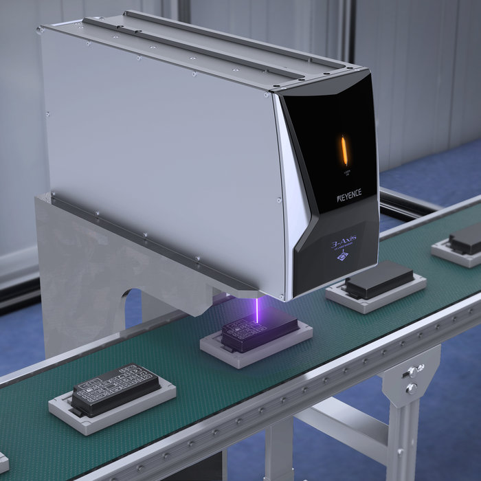 Le marqueur laser UV 3D de KEYENCE s’adapte à une grande variété de matériaux